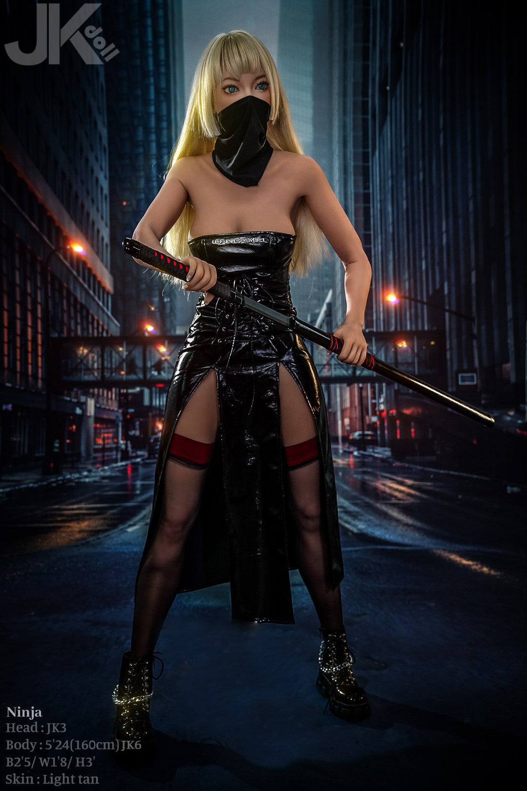 Ninja poupée sexuelle (JK-Doll Bonnet D 160 cm JK3 TPE)