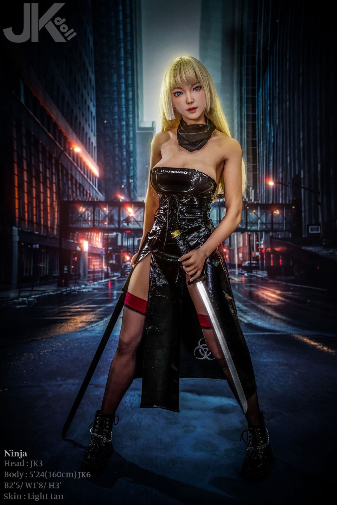 Ninja poupée sexuelle (JK-Doll Bonnet D 160 cm JK3 TPE)