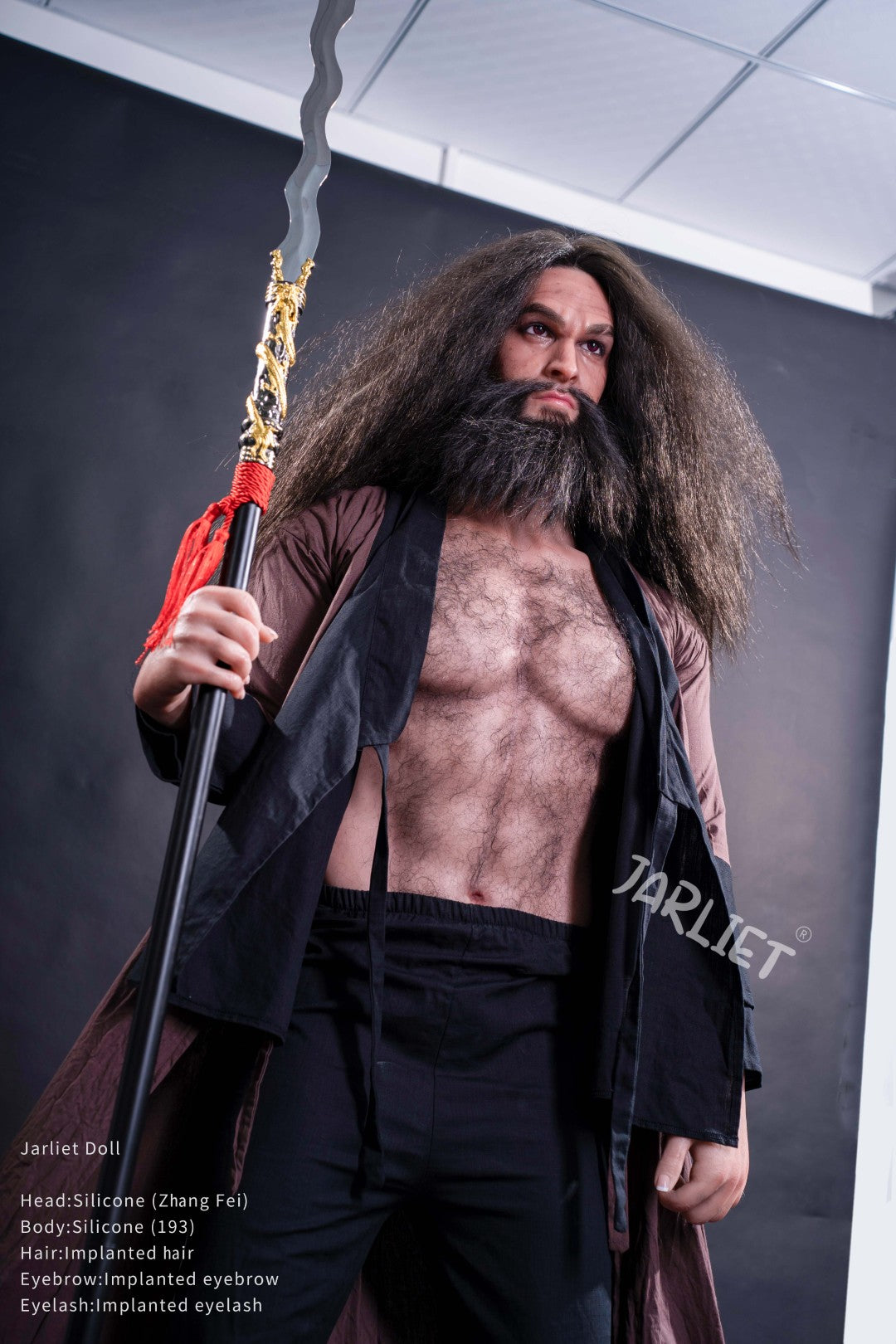 Mâle poupée sexuelle Zhang Fei (Jarliet 193 cm (Silicone)