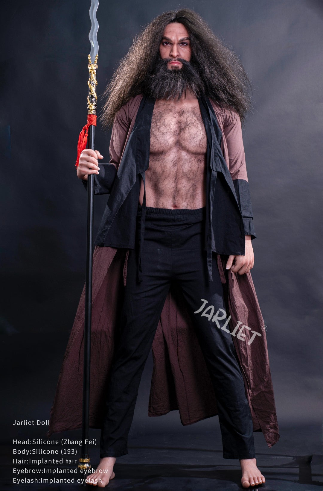 Mâle poupée sexuelle Zhang Fei (Jarliet 193 cm (Silicone)