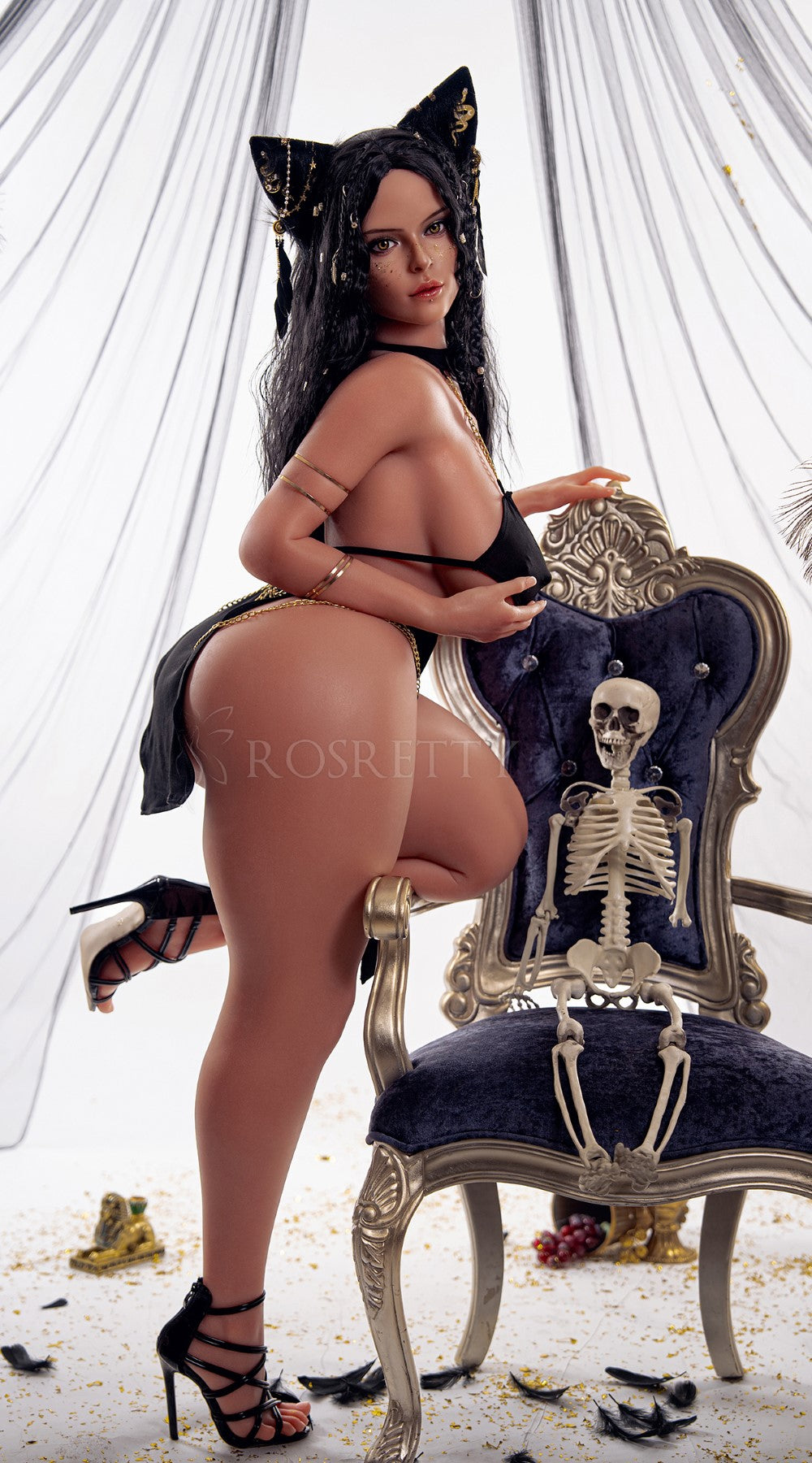 Hébé poupée sexuelle (Rosretty Doll 156cm Bonnet D #S17 Silicone)
