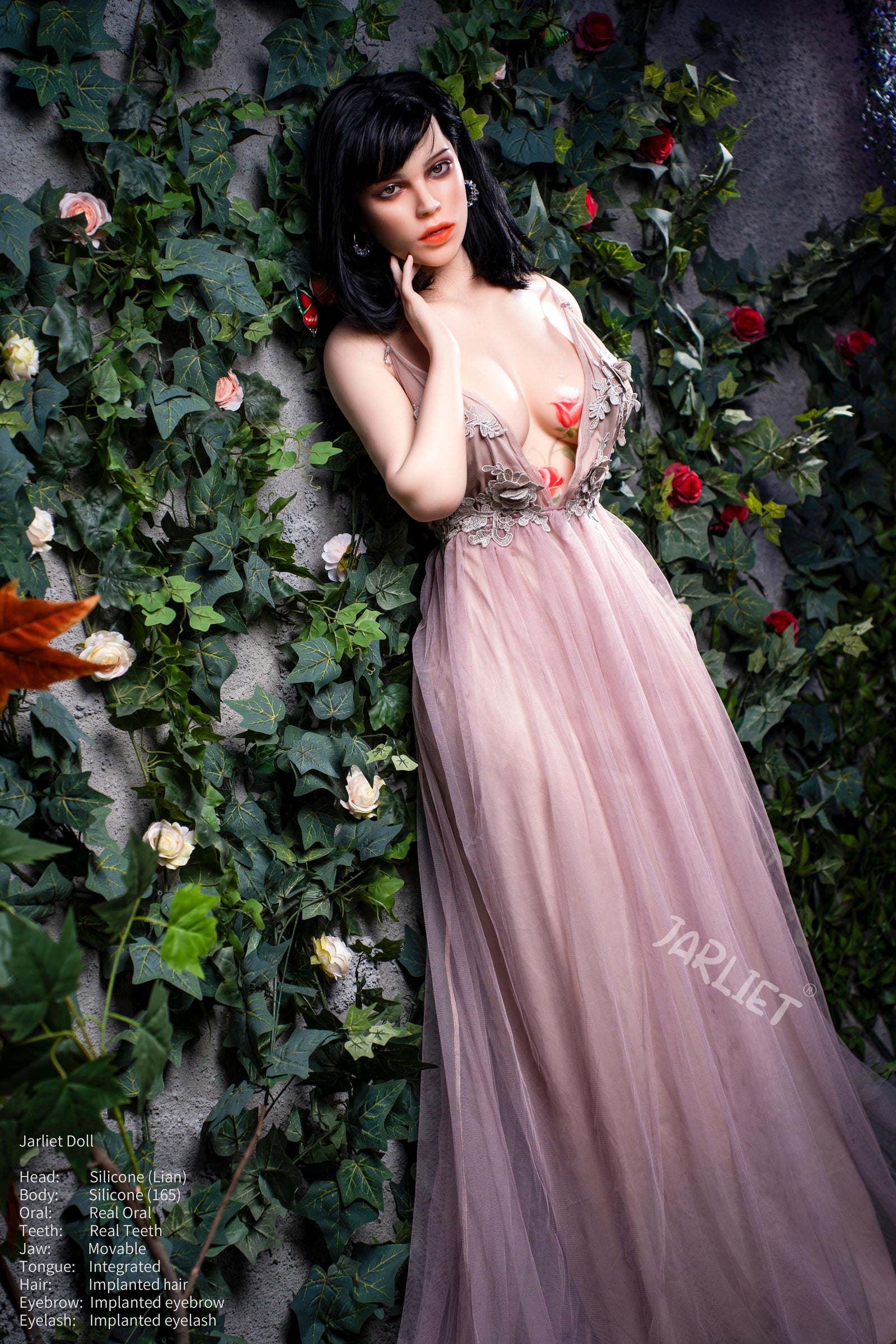 Liane poupée sexuelle (Jarliet Bonnet C 165 cm TPE+Silicone)