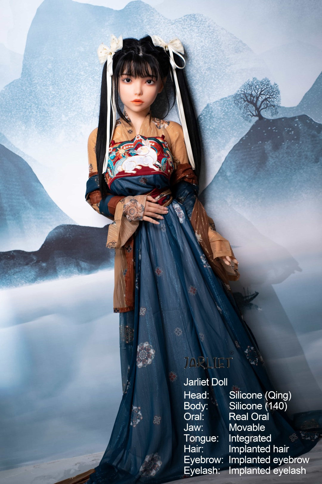 Qing2 poupée sexuelle (Jarliet 140 cm C-Cup Silicone)