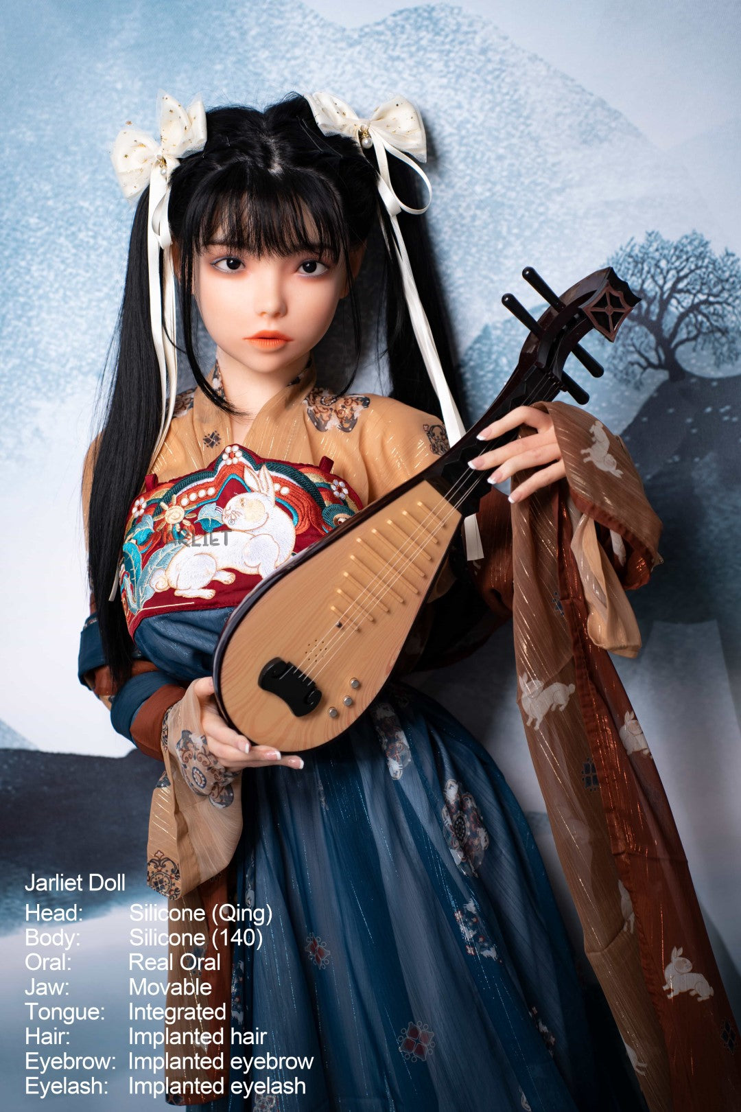 Qing2 poupée sexuelle (Jarliet 140 cm C-Cup Silicone)