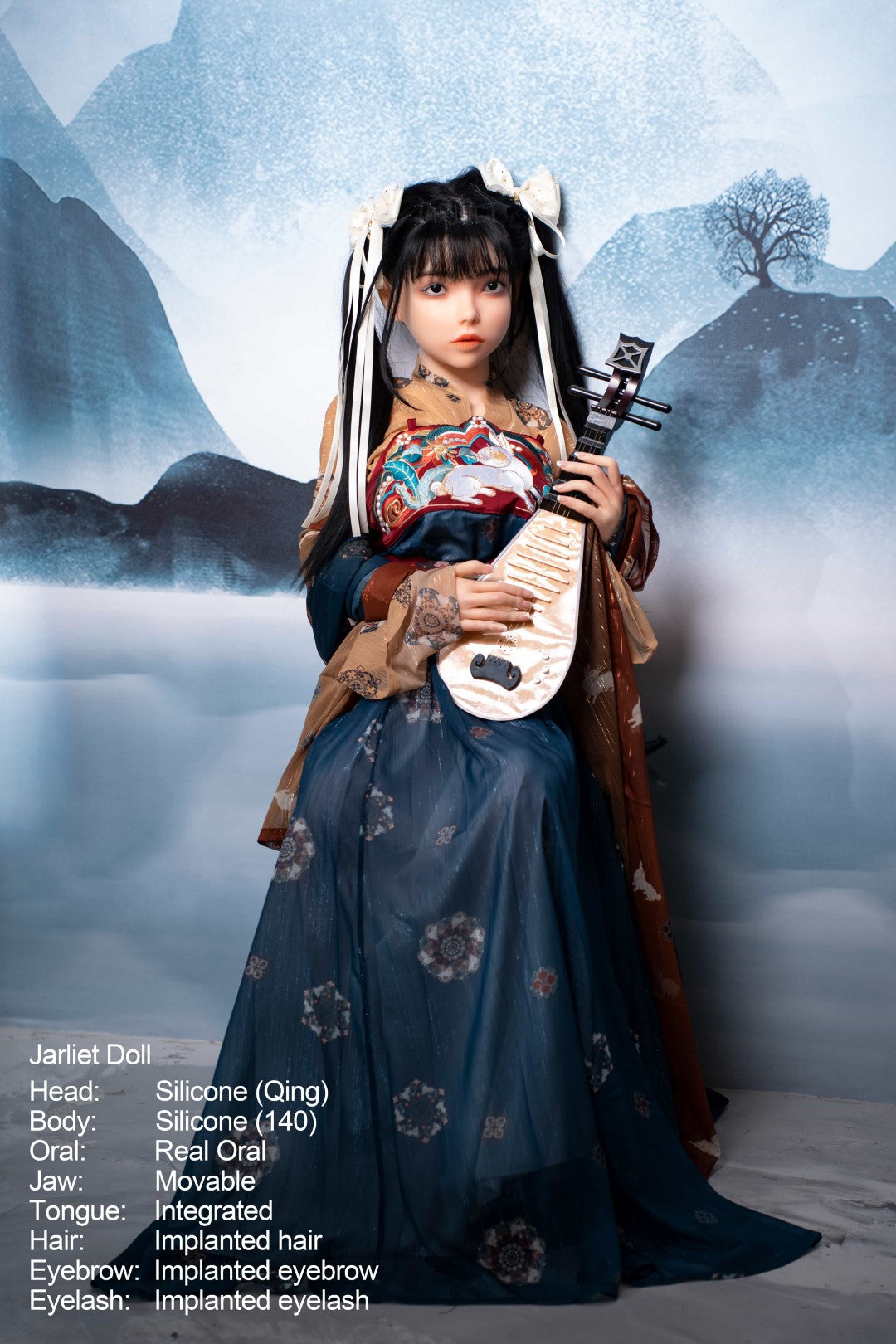 Qing2 poupée sexuelle (Jarliet 140 cm C-Cup Silicone)