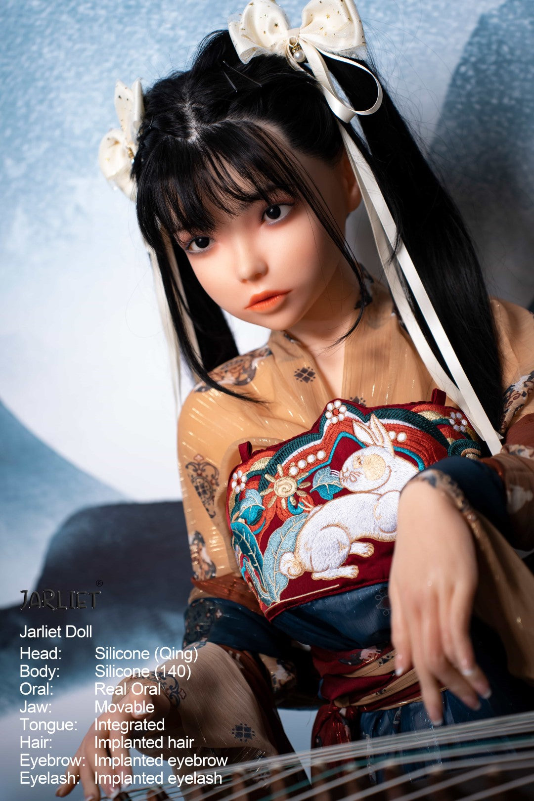 Qing2 poupée sexuelle (Jarliet 140 cm C-Cup Silicone)