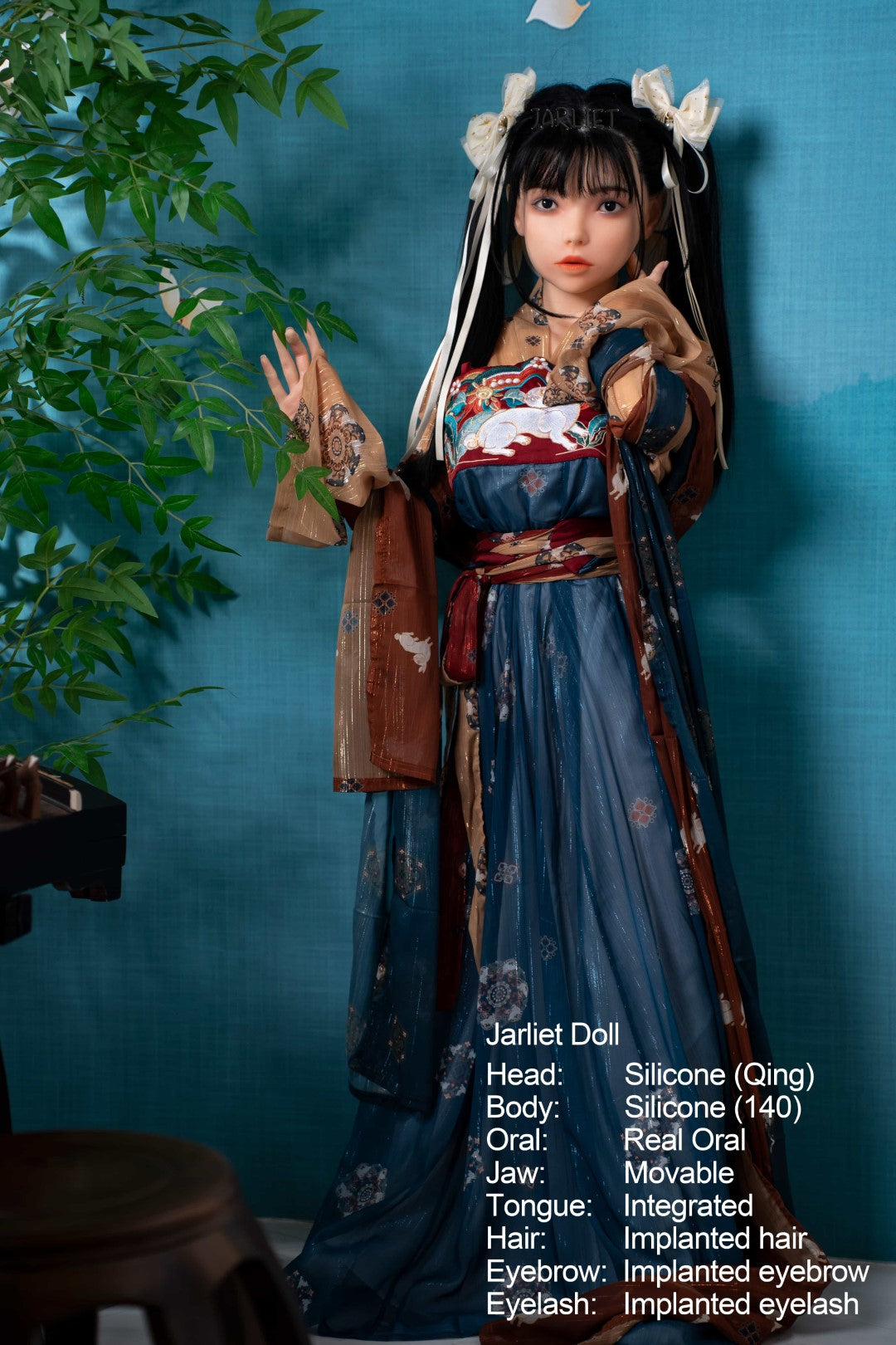 Qing2 poupée sexuelle (Jarliet 140 cm C-Cup Silicone)