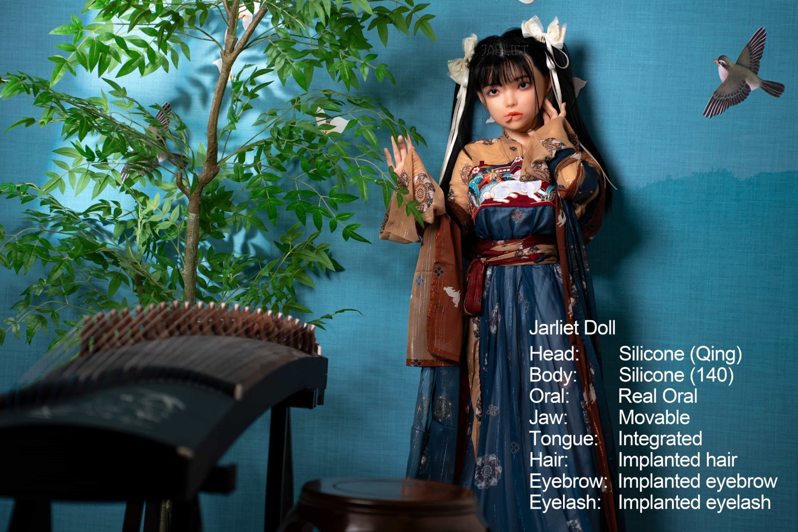 Qing2 poupée sexuelle (Jarliet 140 cm C-Cup Silicone)