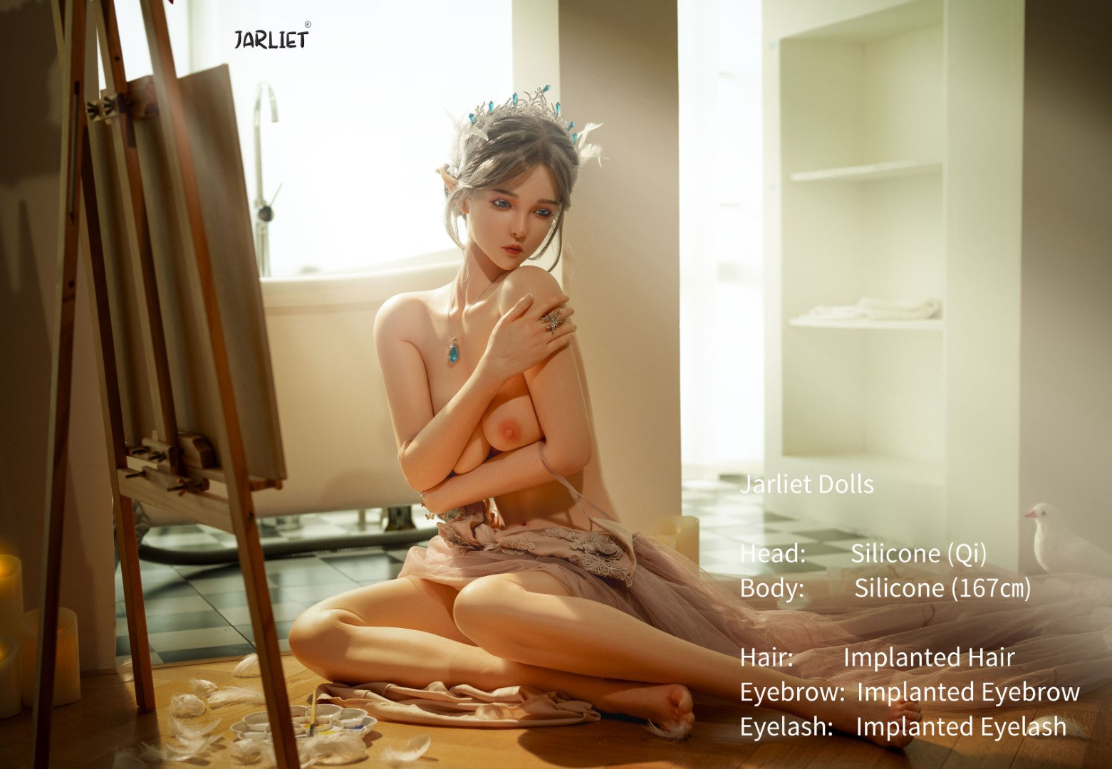 Qi poupée sexuelle (Jarliet 167 cm (bonnet B en silicone)