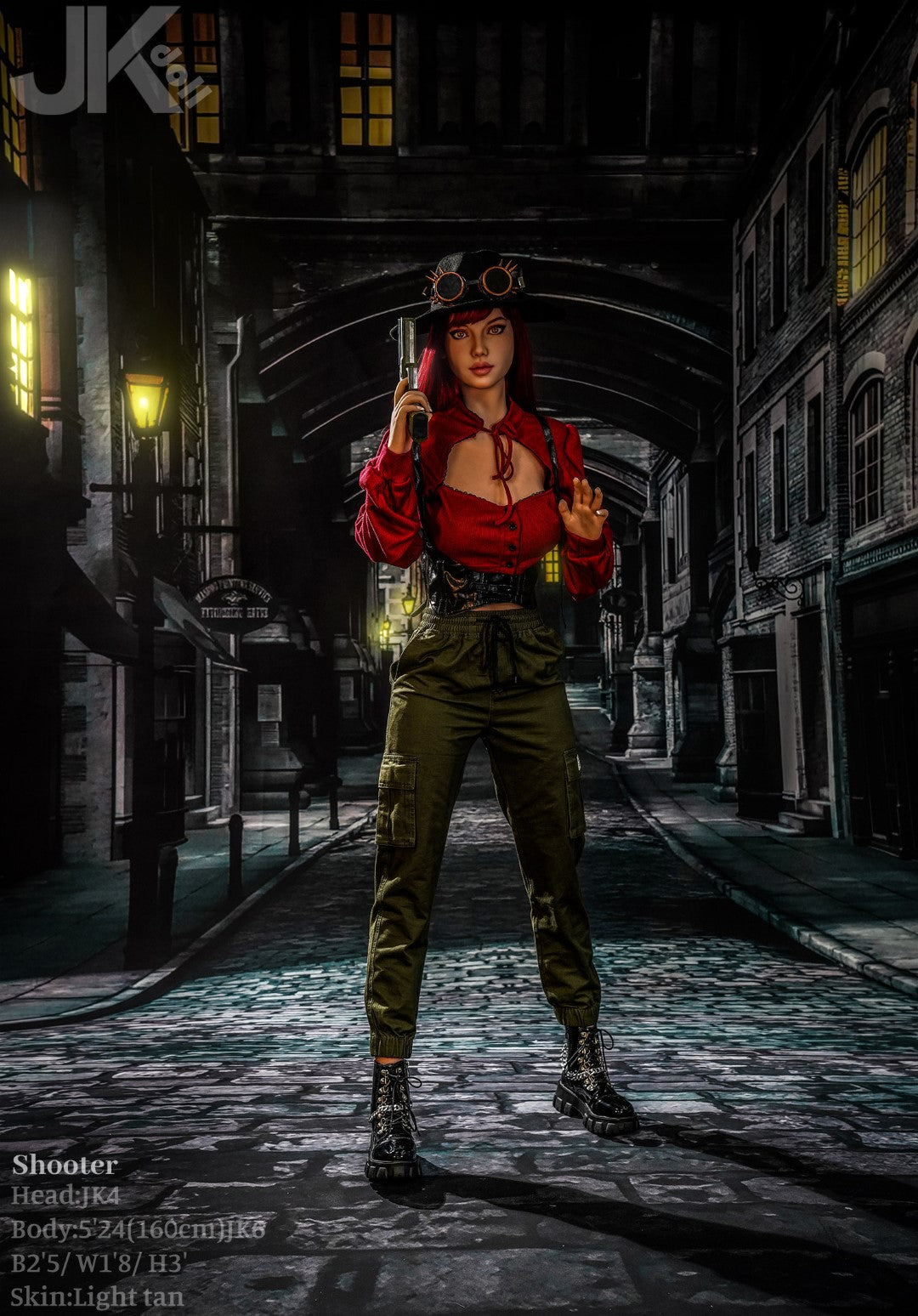 Tireur poupée sexuelle (JK-Doll Bonnet D 160 cm JK4 TPE)