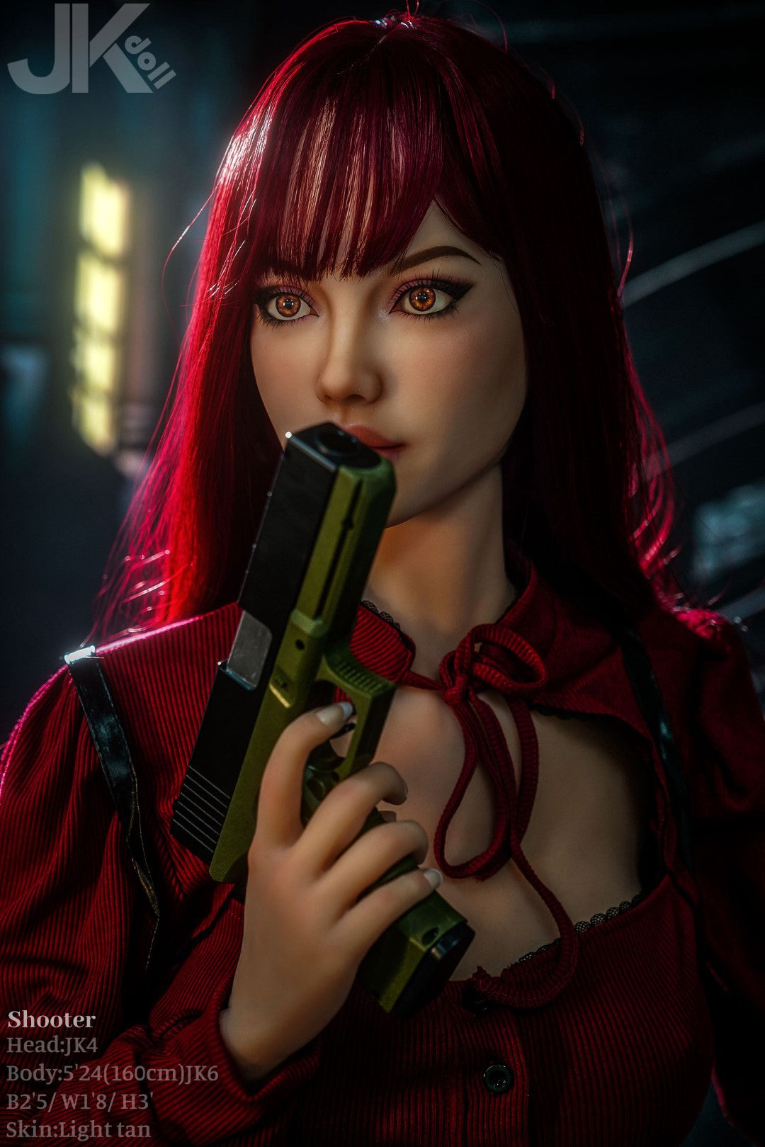 Tireur poupée sexuelle (JK-Doll Bonnet D 160 cm JK4 TPE)