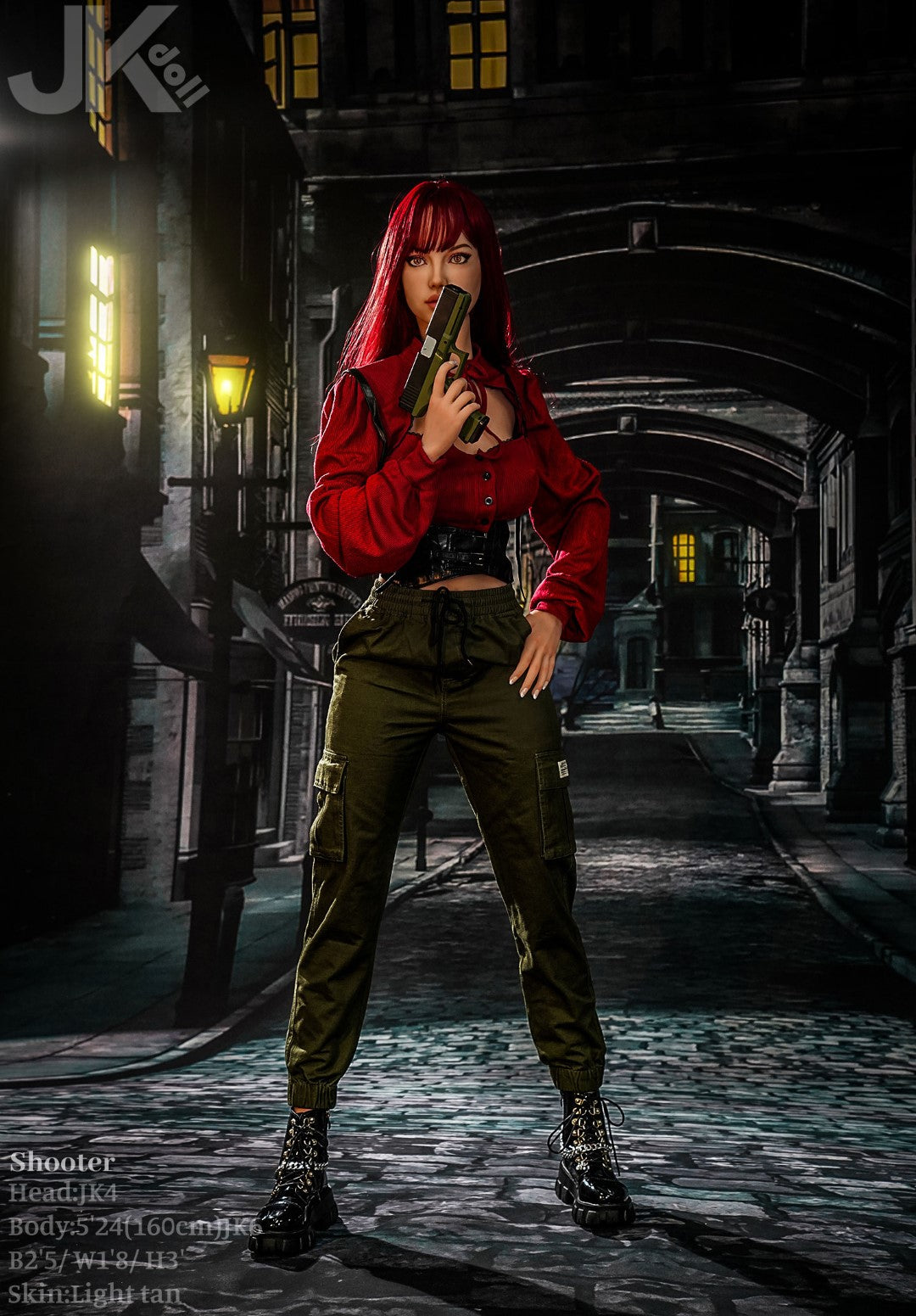 Tireur poupée sexuelle (JK-Doll Bonnet D 160 cm JK4 TPE)