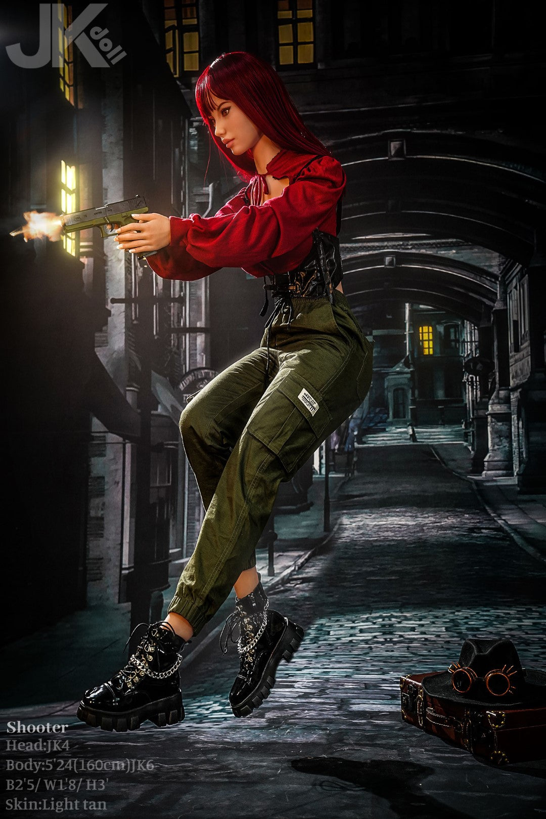 Tireur poupée sexuelle (JK-Doll Bonnet D 160 cm JK4 TPE)