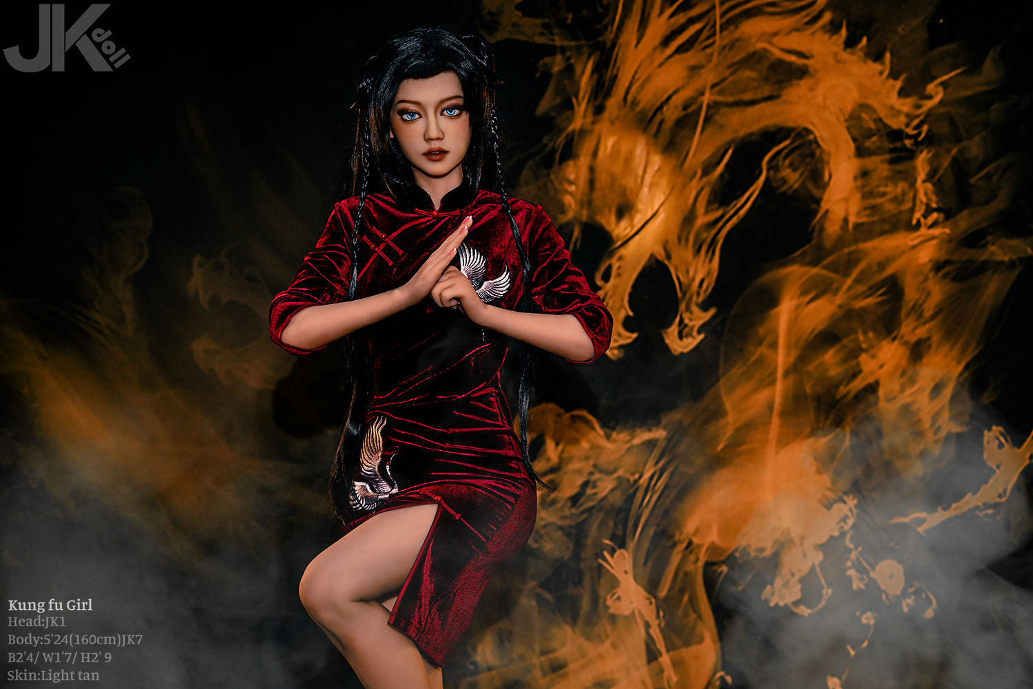 Ku Fung Fille poupée sexuelle (JK-Doll Bonnet D 160 cm JK1 TPE)