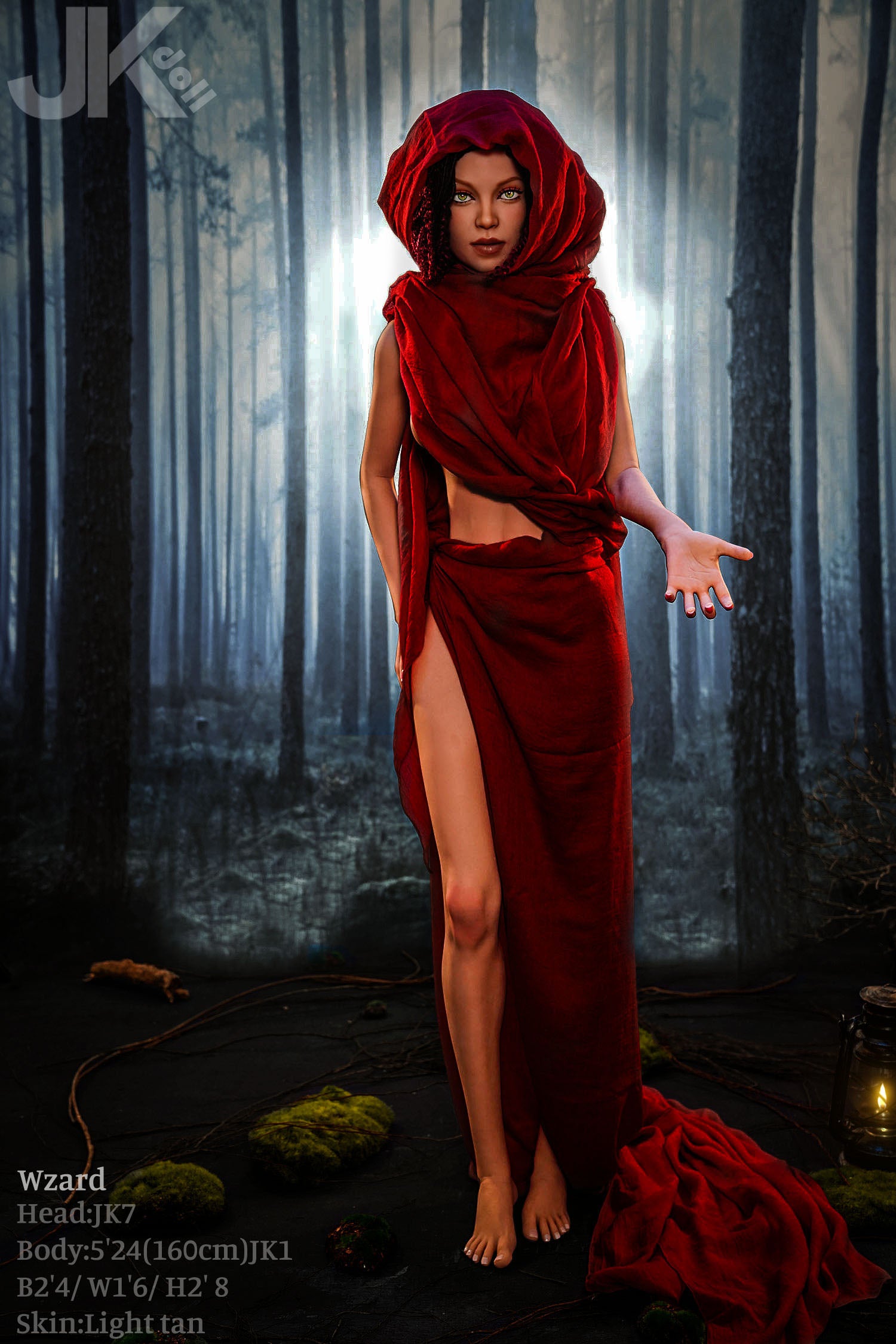 Magicien poupée sexuelle (JK-Doll Bonnet D 160 cm JK7 TPE)