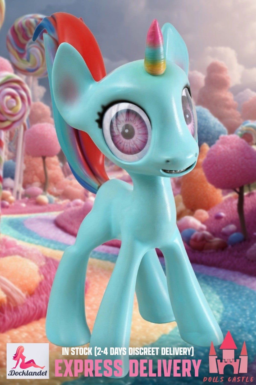 Poneys poupée sexuelle (Dolls Castle 46 cm en silicone) EXPRESS