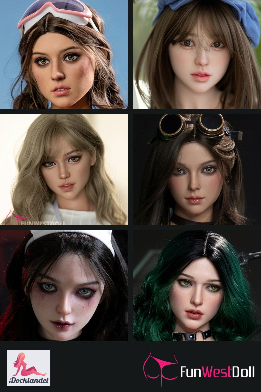 Tête supplémentaire (FunWest Doll Silicone d'origine)