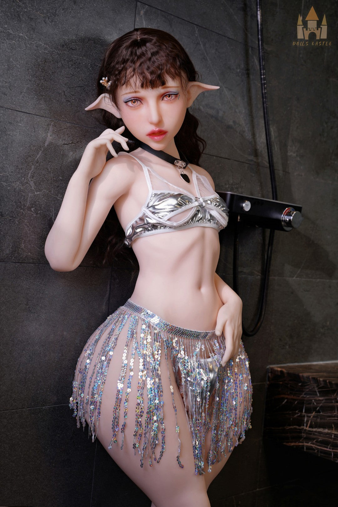 Elfi Transexuelle poupée sexuelle (Dolls Castle Bonnet B 148 cm #DC65 TPE+Silicone)