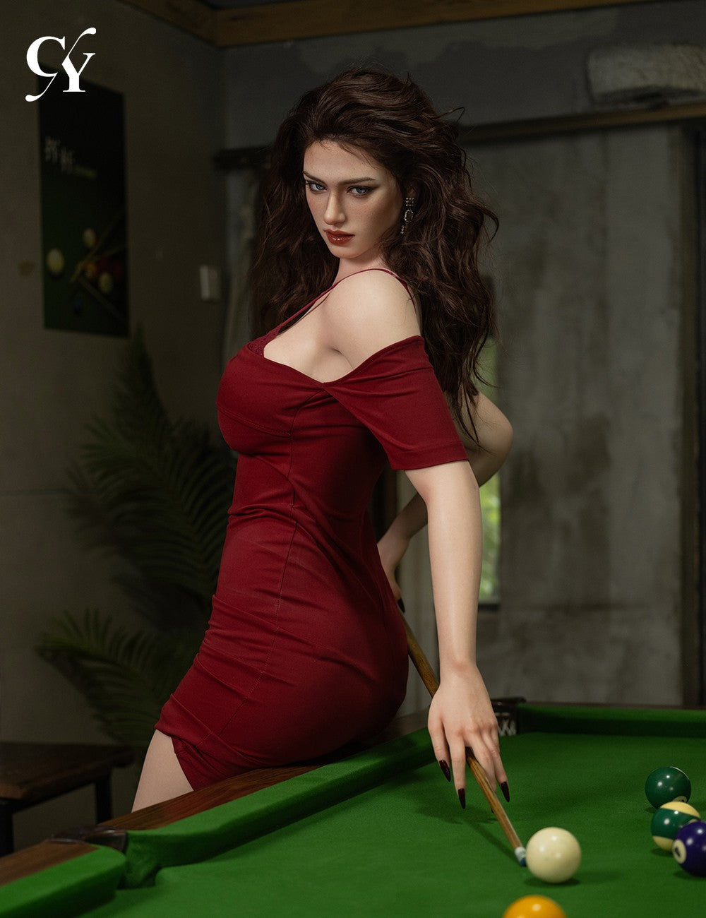 Elva poupée sexuelle (TOP CYDOLL 176cm E-Cup TPE + Silicone)