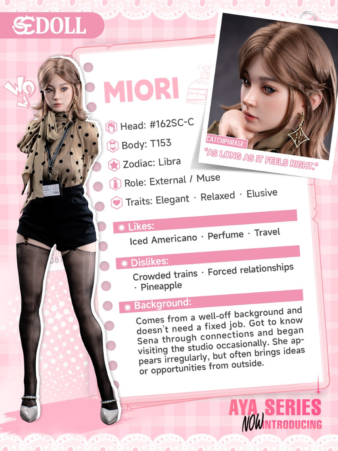 Miori.C poupée sexuelle (SEDoll Bonnet A 153 cm #162SC RST silicone)