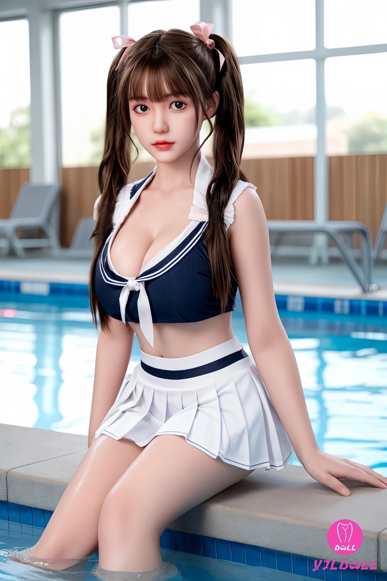 Gu Lan poupée sexuelle (YJL Doll 165 cm D-Cup # 410 Silicone)