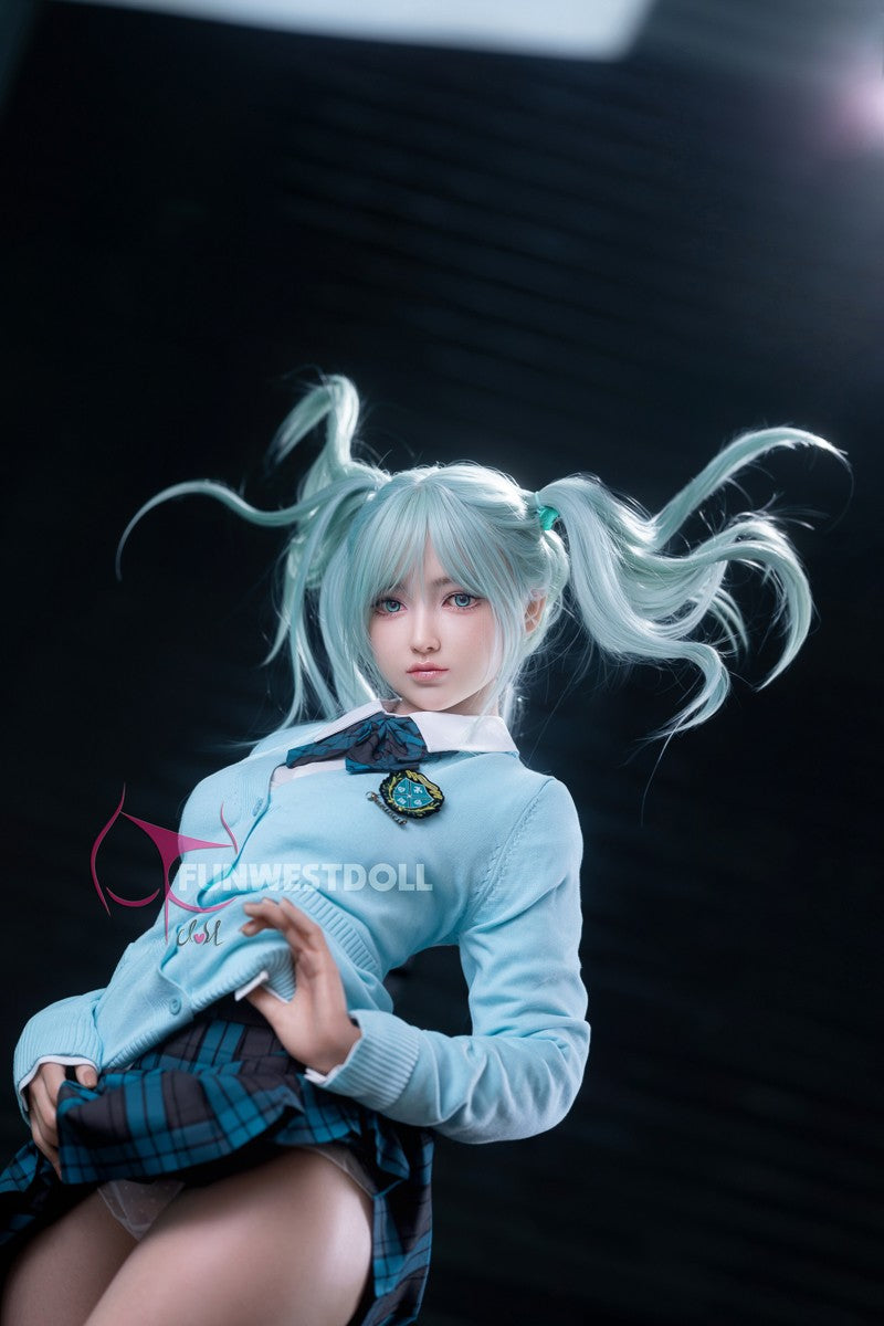 Hatsune Miko poupée sexuelle (FunWest Doll 159cm A-Cup # 041S Silicone)