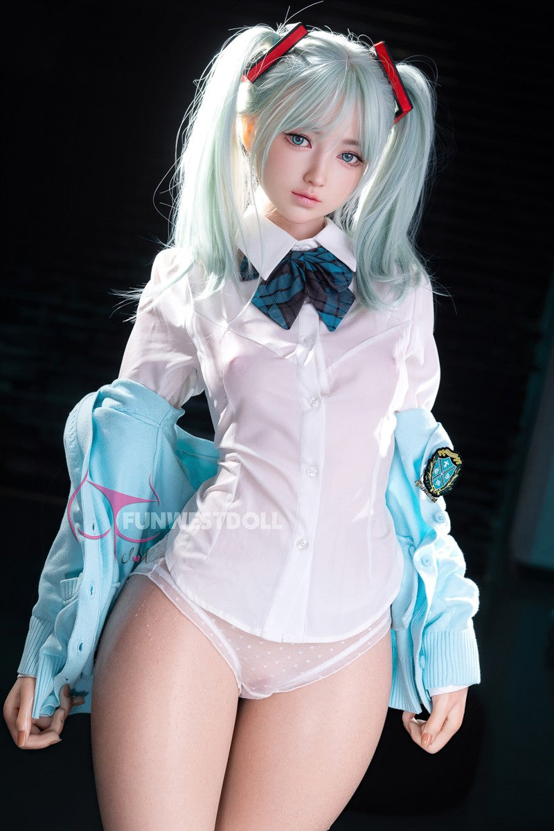 Hatsune Miko poupée sexuelle (FunWest Doll 159cm Bonnet A #041S Silicone)