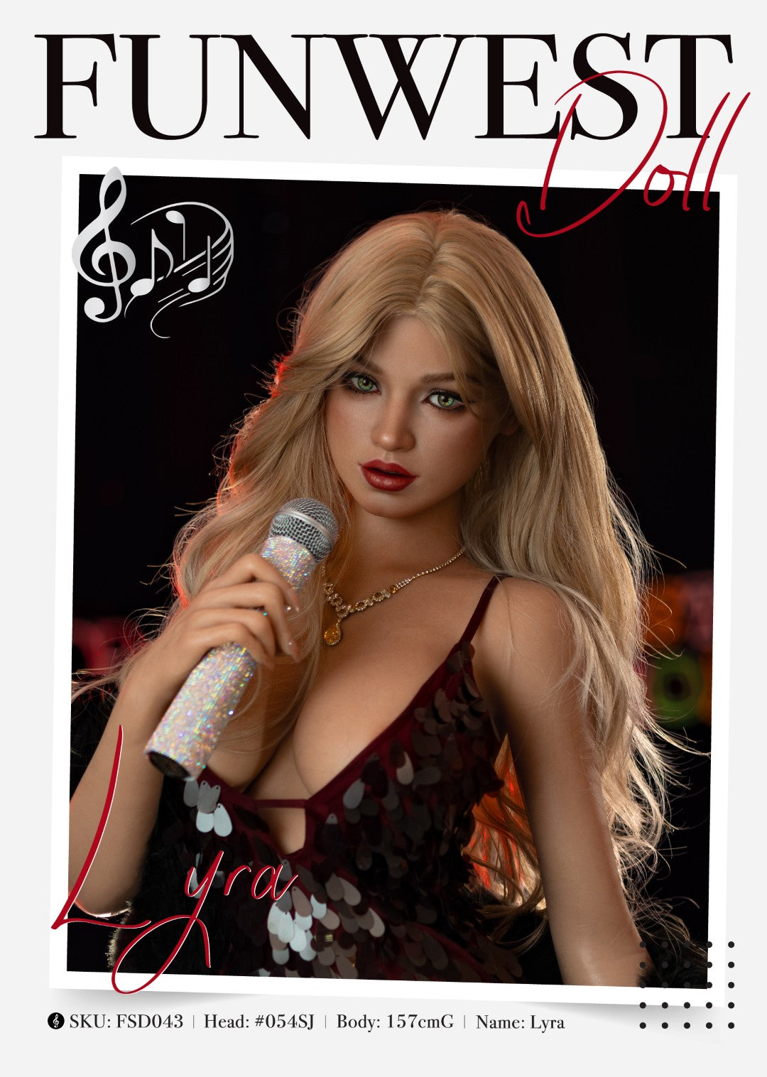 Lyra poupée sexuelle (FunWest Doll Bonnet G 157 cm #054SJ RST silicone)