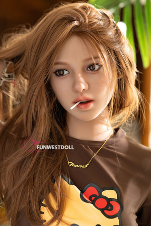 Clara poupée sexuelle (FunWest Doll 159cm A-Cup # 050 TPE)