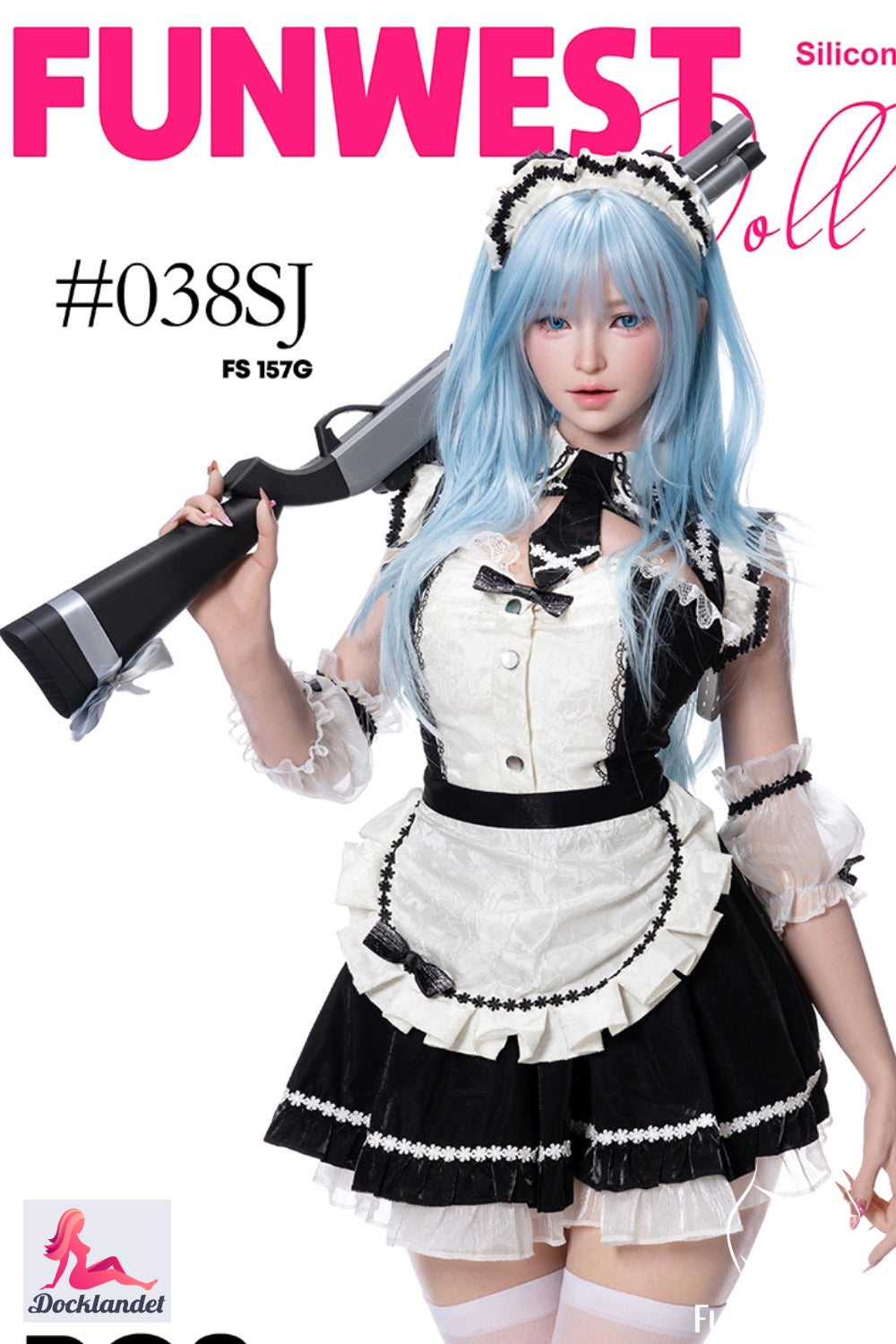 Alice poupée sexuelle (FunWest Doll Bonnet G 157 cm #038SJ RST silicone)