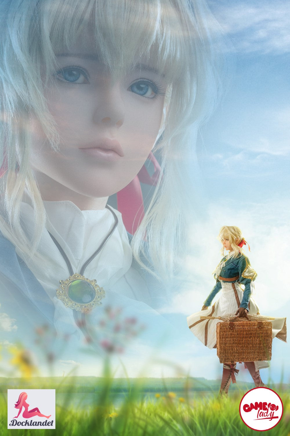 Violet poupée sexuelle (Game Lady 156 cm D-Cup Anime No.12 Silicone)