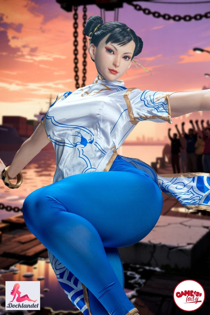 The Street Fighter sex doll “Chun Li” from Game Lady is an exclusive cosplay doll inspired by the legendary fighting game heroine. With authentic facial features, athletic thigh-focused body and carefully designed details, she captures the character's iconic look, while the flexible skeleton and realistic silicone material provide natural poses and a very lifelike feel.

The Chun Li sex doll is 169 cm tall and has a muscular body with large thighs and F-cup breasts. 