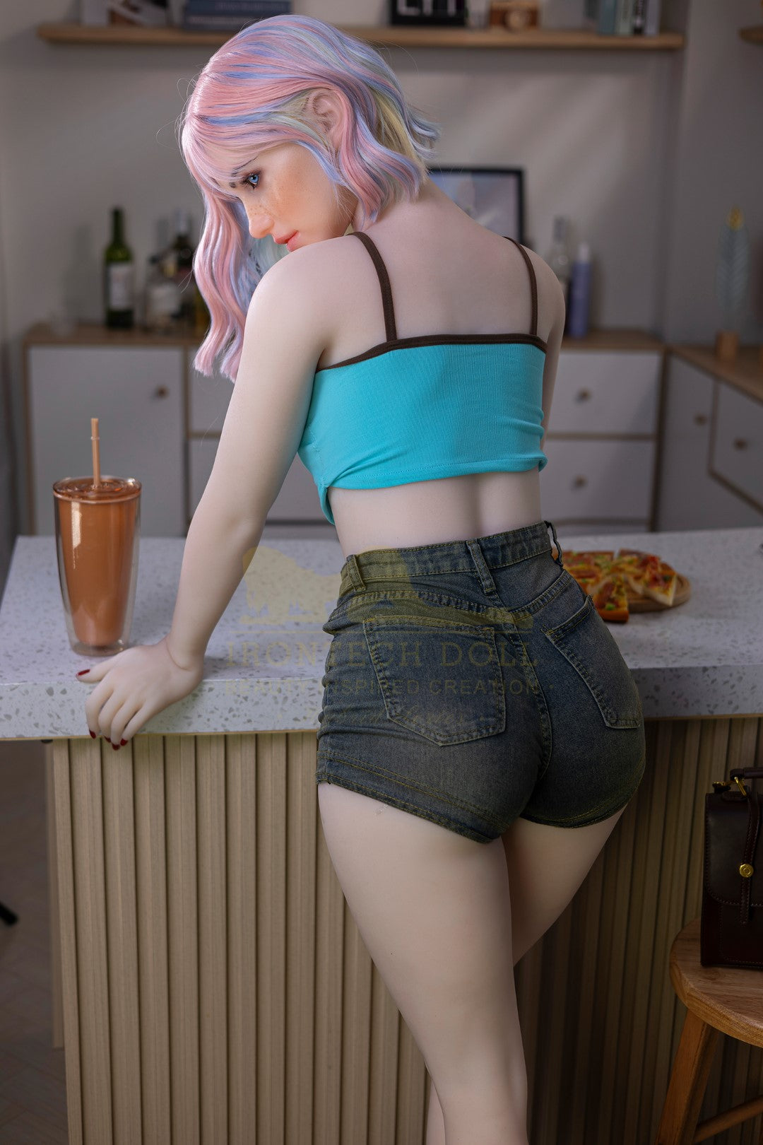 Heidi poupée sexuelle (Irontech Doll 162 cm Bonnet A S46 TPE+Silicone)