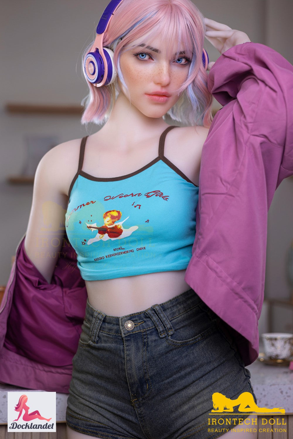 Heidi poupée sexuelle (Irontech Doll 162 cm Bonnet A S46 TPE+Silicone)