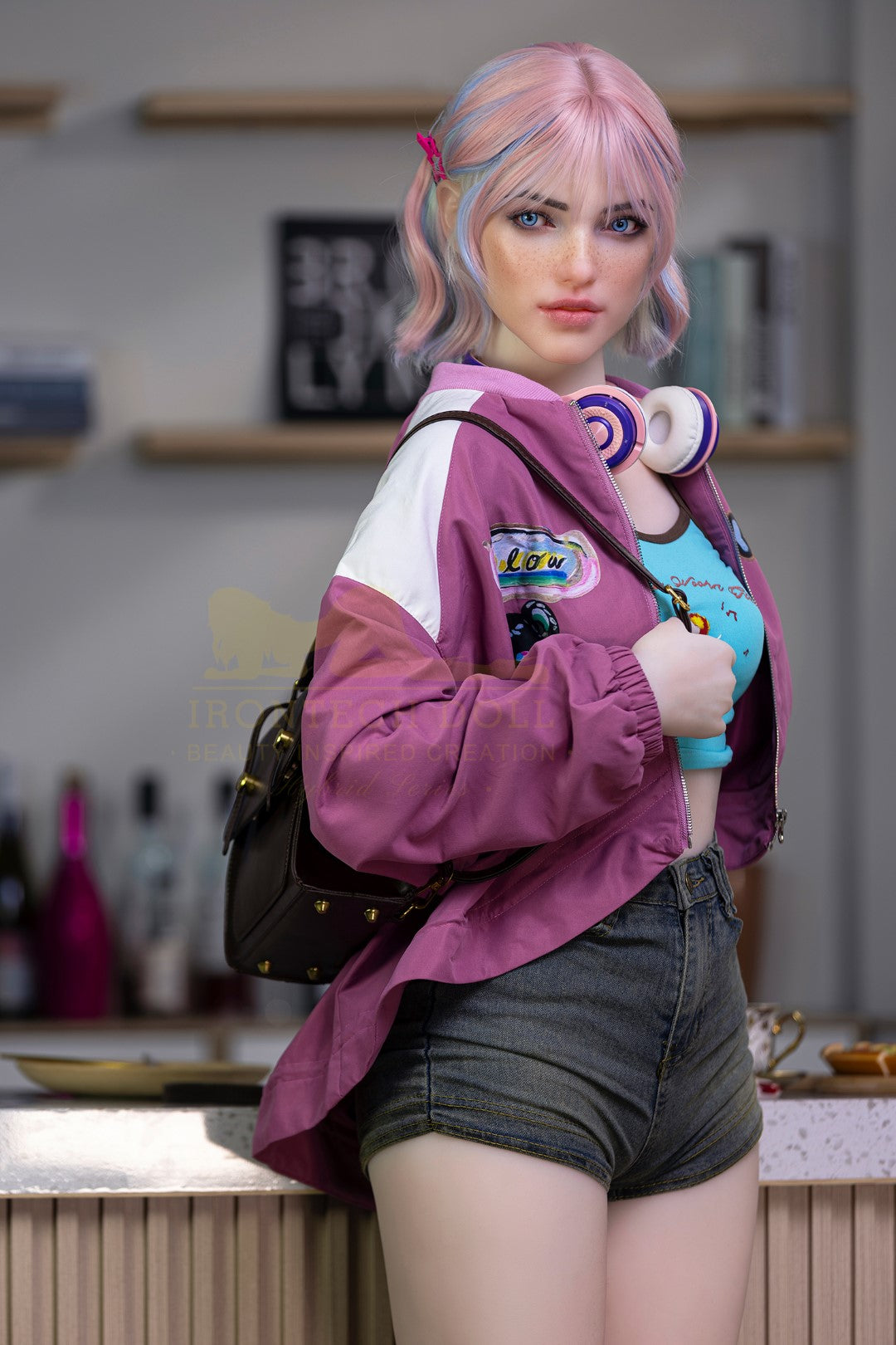 Heidi poupée sexuelle (Irontech Doll 162 cm Bonnet A S46 TPE+Silicone)