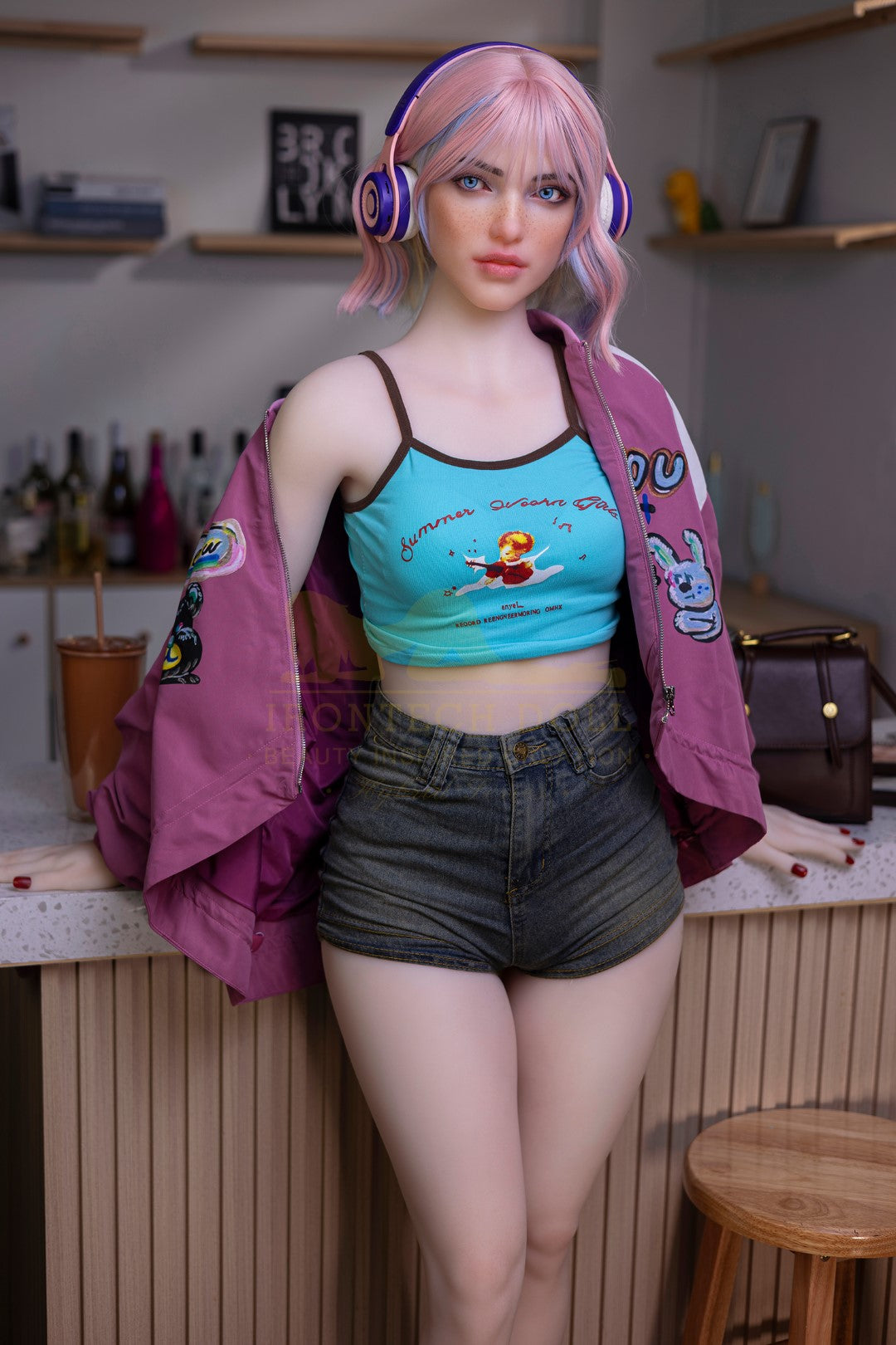 Heidi poupée sexuelle (Irontech Doll 162 cm Bonnet A S46 TPE+Silicone)