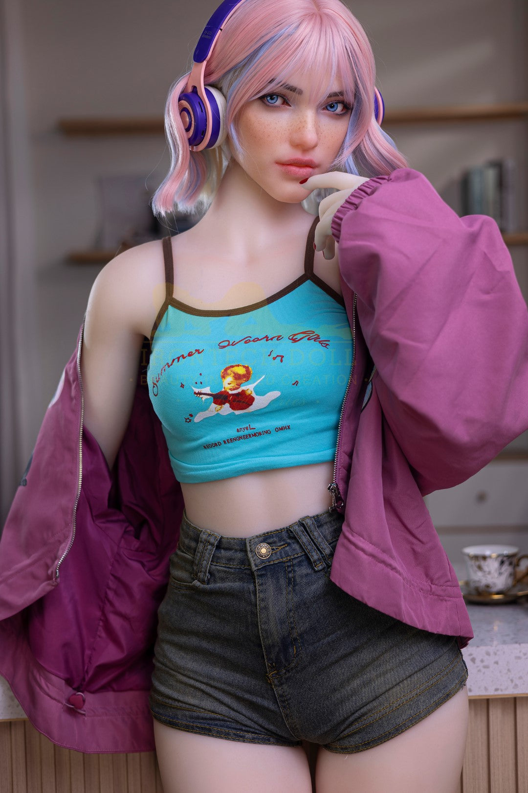 Heidi poupée sexuelle (Irontech Doll 162 cm Bonnet A S46 TPE+Silicone)