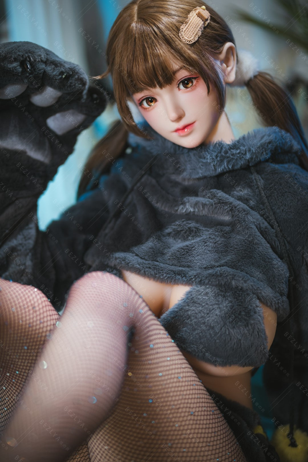 Péonie poupée sexuelle (Bezlya Doll Bonnet F 155 cm 2.0 TPE+Silicone)