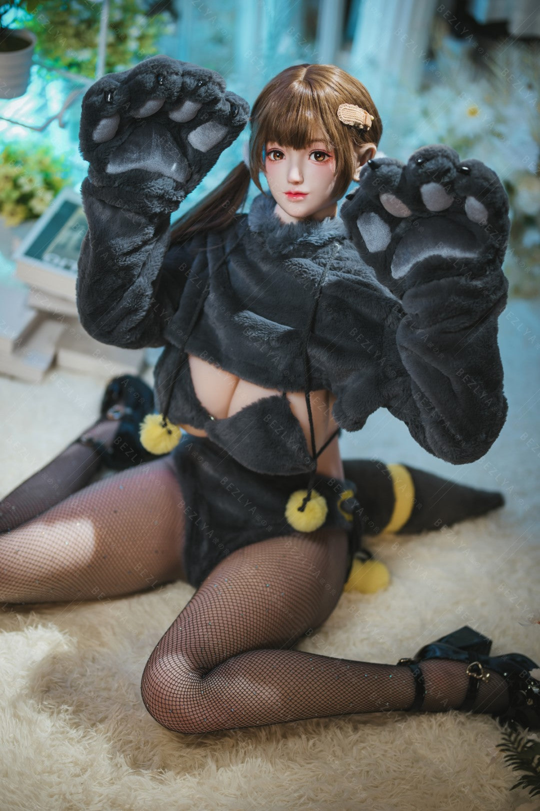 Péonie poupée sexuelle (Bezlya Doll Bonnet F 155 cm 2.0 TPE+Silicone)