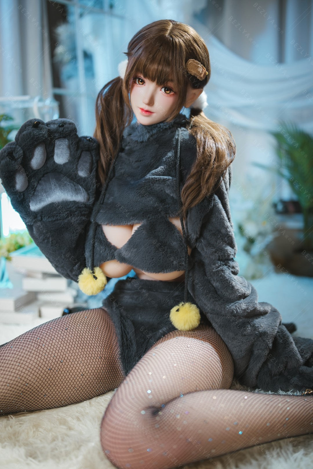 Péonie poupée sexuelle (Bezlya Doll Bonnet F 155 cm 2.0 TPE+Silicone)