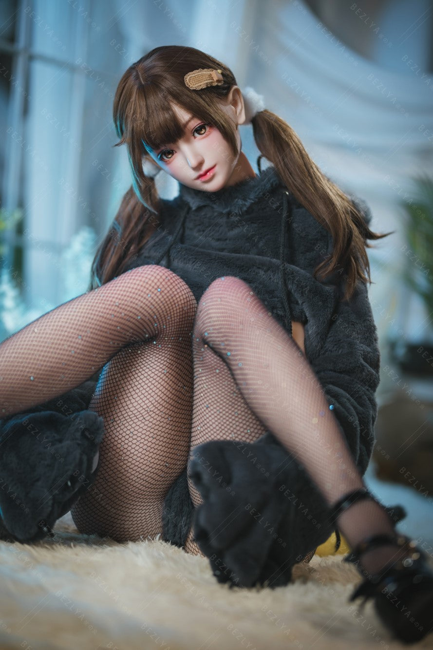 Péonie poupée sexuelle (Bezlya Doll Bonnet F 155 cm 2.0 TPE+Silicone)