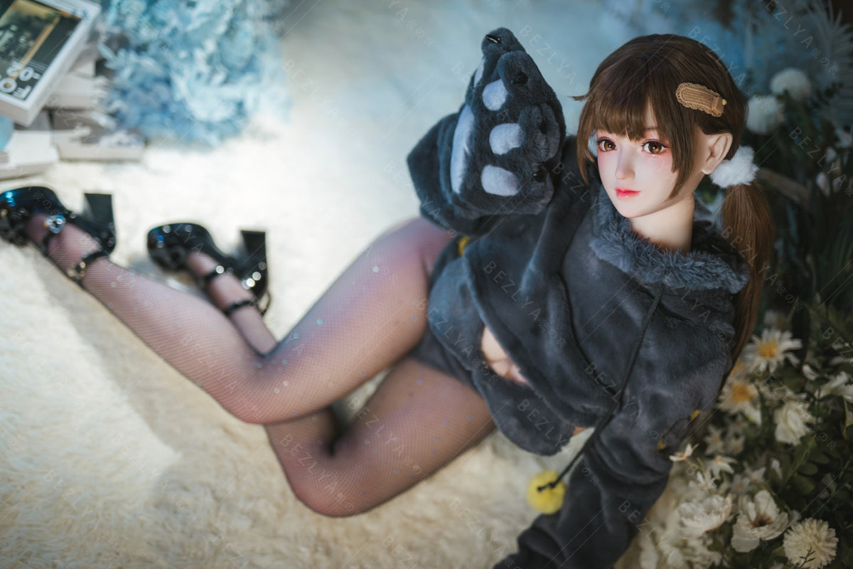 Péonie poupée sexuelle (Bezlya Doll Bonnet F 155 cm 2.0 TPE+Silicone)