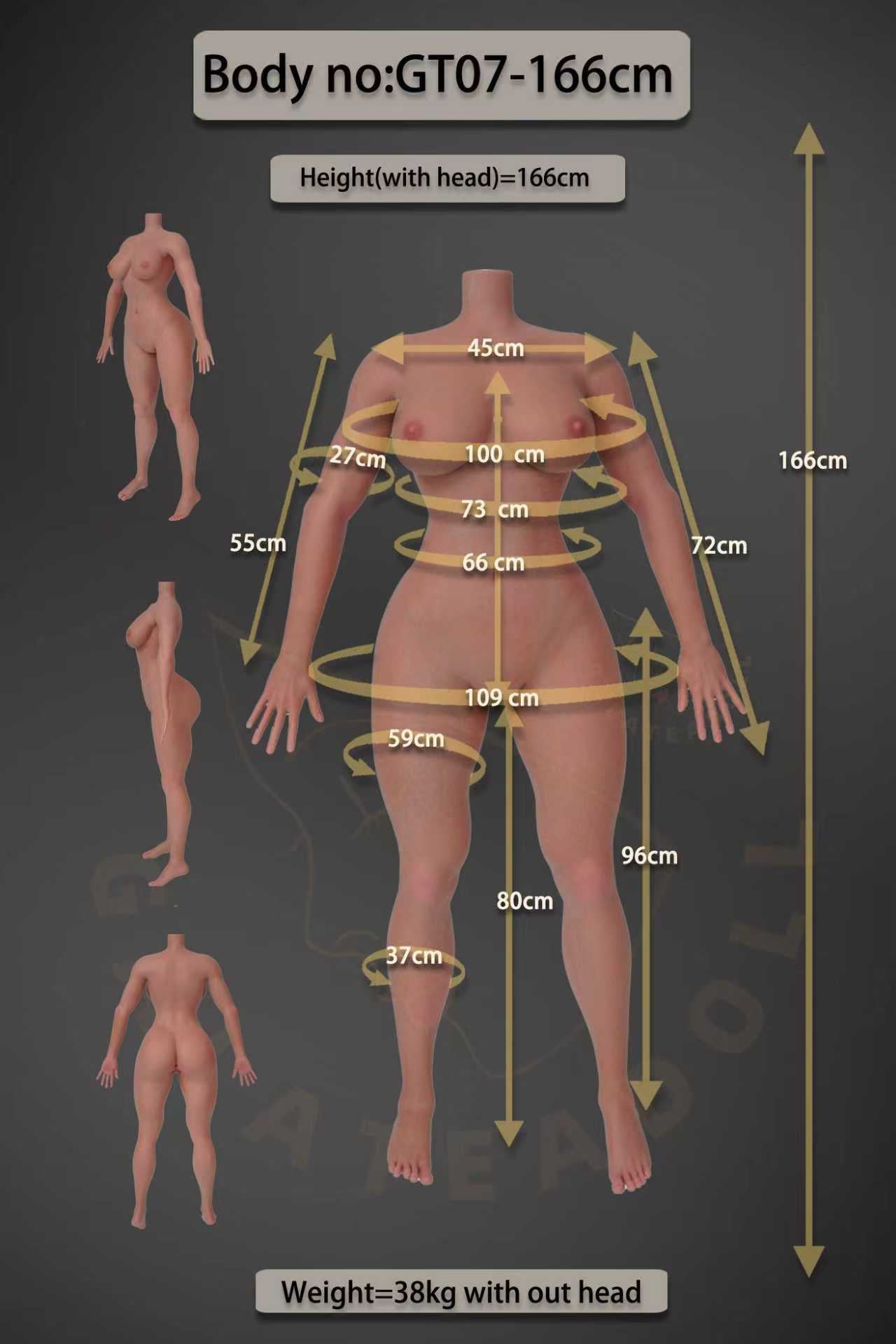 Yolande poupée sexuelle (Galatea Doll 166 cm (E-Cup #135 Silicone)