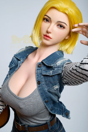 Joline Android 18 poupée sexuelle (Irontech Doll 159cm G-Cup S41 Silicone)