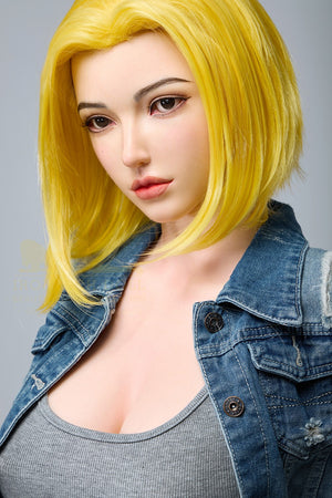 Joline Android 18 poupée sexuelle (Irontech Doll 159cm G-Cup S41 Silicone)