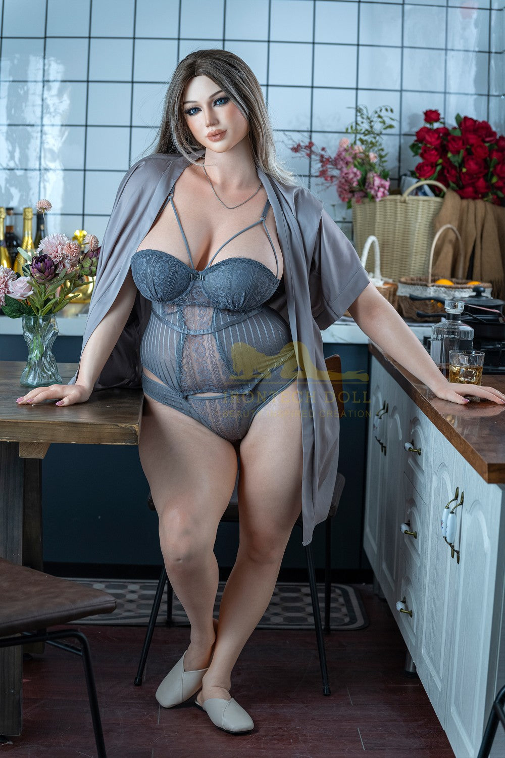 Céline poupée sexuelle (Irontech Doll 162cm F-Kupa S13 Silicone)