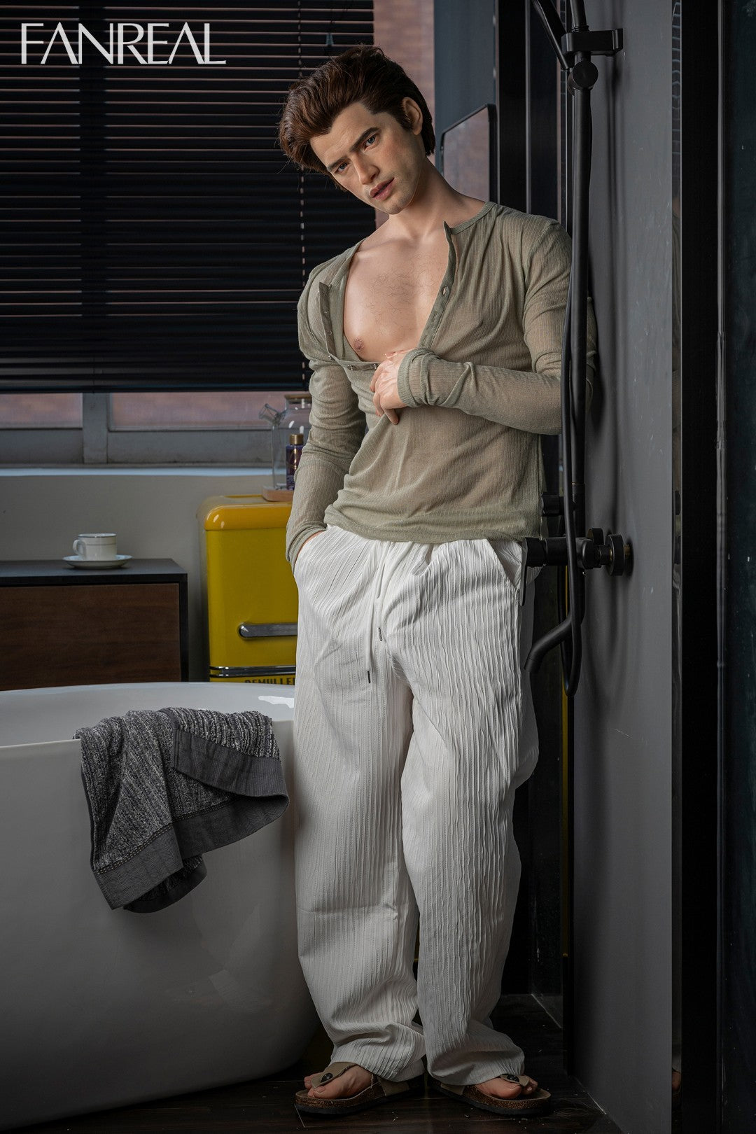 Carter mâle poupée sexuelle (FanReal Doll 173 cm (Silicone)