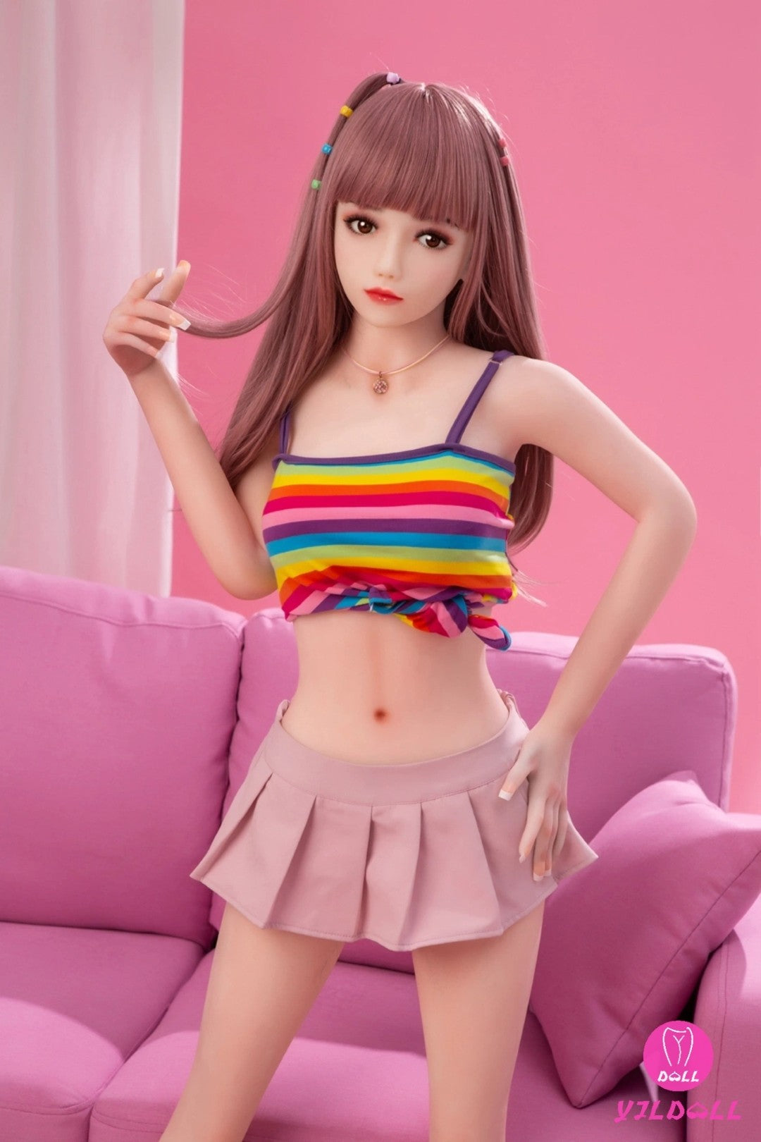 Berthe poupée sexuelle (YJL Doll Bonnet C 148 cm #175 TPE+Silicone)