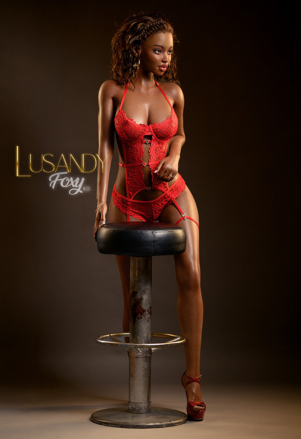 Renard poupée sexuelle (Lusandy Doll 165 cm bonnet D en silicone)