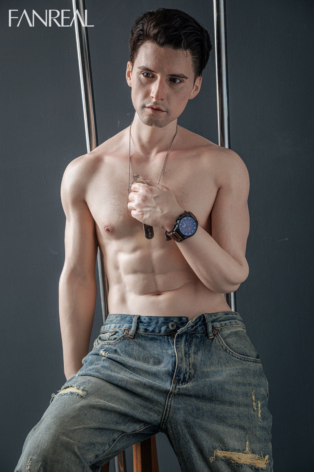 Henri Mâle poupée sexuelle (FanReal Doll 173 cm (Silicone)